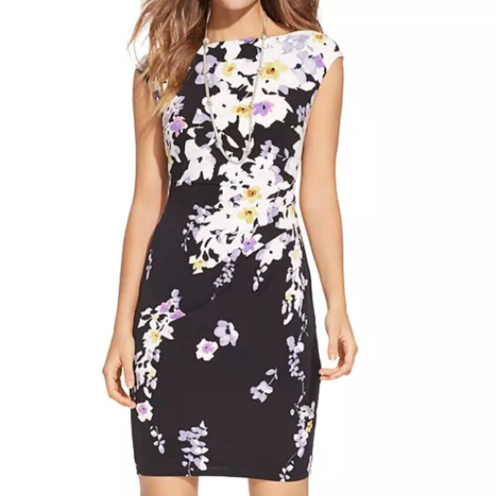 Lauren Ralph Lauren Green Label‎ Birdsong Floral Fitted Dress 12